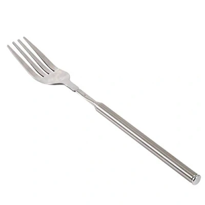 Image of KIKYO Extendable Fork, BBQ Telescopic Long Handle Fork Fruit Dessert Cutlery for Hot Dogs Vegetables