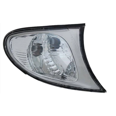 Image of 63136915377, 63137165853, 6915377, 7165853 Turn Signal TYC 18 0164 25 2 Titanium Left Front with bulb holder BMW: 3 Saloon, Touring