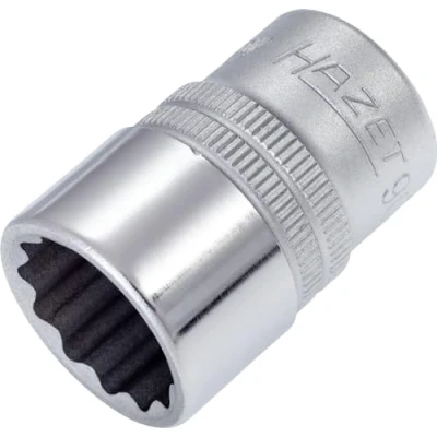 Image of 530046, ASE46804700000 Socket HAZET 900Z 18 DIN3124, ISO2725 1 Chrome Vanadium Steel Knurled