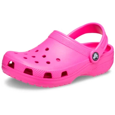 Image of Crocs Unisex Kids Classic Glitter T Clog, Juice, 5 UK