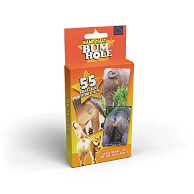 Image of Bubblegum Stuff Name That Bumhole Playing Cards, Board Games, Family Games Animal Trivia Game Kids Card Party Travel Children&#039;s 55 Flashcards