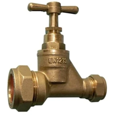 Image of 25mm MDPE to 15mm Copper Brass Stopcock