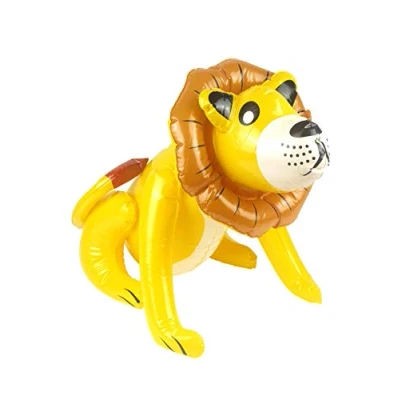 Image of Henbrandt Inflatable Lion Animal Safari Party Decorations Jungle Blow Up Toys Pool Photo Booth Props Fancy Dress Accessory