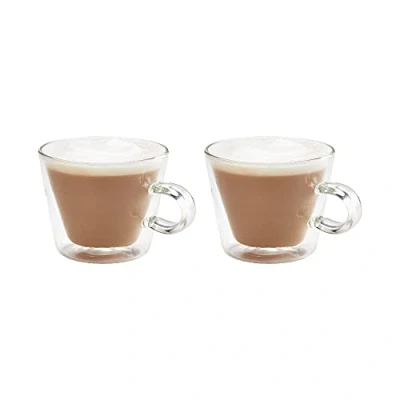 Image of Judge Duo Flare Cappuccino Glass Set 250ml of 2