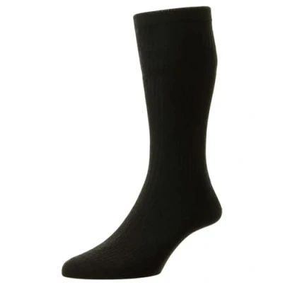 Image of 1 Pair Black Original Wool Softop Socks Men&#039;s 6 11 Mens HJ Hall