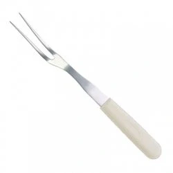 Image of Cooks fork, 13&quot; White handle