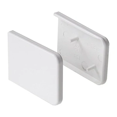 Image of Short Window Cill Capping End Caps (Pair) White
