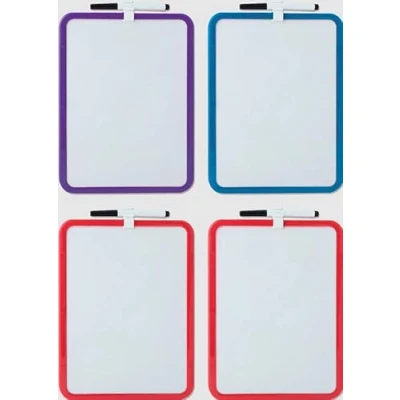Image of A4 Magnetic MEMO Fridge Notice White Board Dry Wipe Marker Pen Holder 29 x 21cm