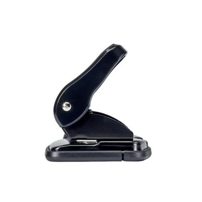 Image of Rexel Ecodesk compact hole punch, 20 Sheets, Made with 50% recycled plastic, Eco friendy, 2102616, Black