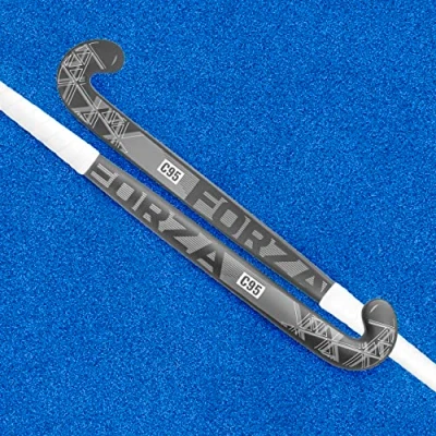 Image of FORZA C95 Hockey Sticks 95% Carbon Fibre Mid/Pro/Low Bow (37.5&quot; Low Bow, Grey)