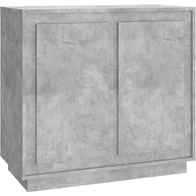 Image of vidaXL Sideboard Concrete Grey 80x34x75 cm Engineered Wood