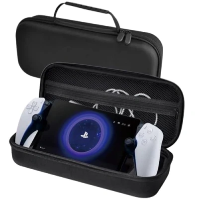 Image of YILCER Case for PlayStation Portal, PS5 Portal Carry Case, Protective Hard Carrying PS Accessories (Grey)
