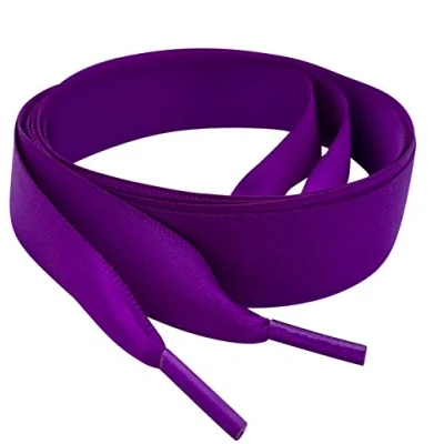 Image of My Ribbon laces Purple Satin 85cm Flat Shoe For Trainers, Boots &amp; Shoes