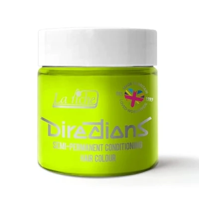 Image of La Riche Directions Semi Permanent Hair Color 100ml Tub Fluorescent Lime