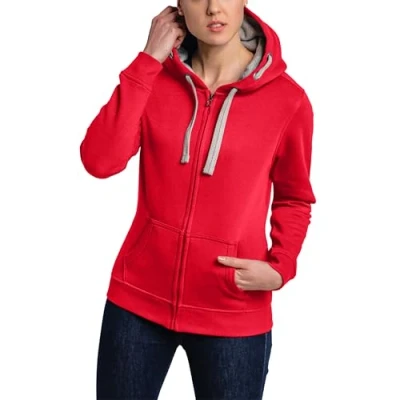 Image of HRM Women&#039;s F Hooded Jacket, Raspberry, XL