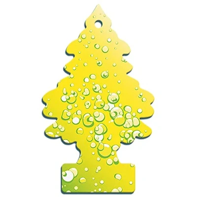 Image of Little Trees Air Freshener Tree MTR0073B Sherbet Lemon Fragrance For Car Home Boat Caravan 24 Pack