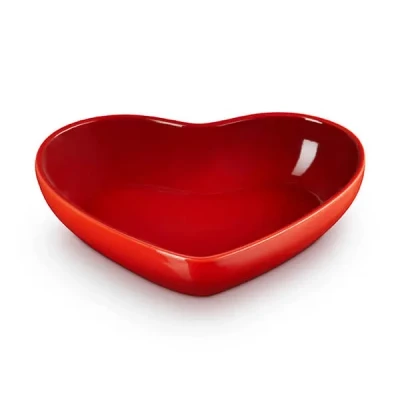 Image of Le Creuset Cerise Stoneware 20cm Heart Bowl