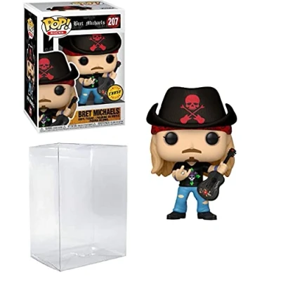 Image of Bret Michaels Chase Edition Pop #207 Rocks Vinyl Figure (Includes Compatible Ecotek Plastic Box Protector Case)