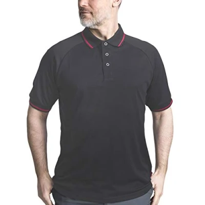 Image of Trespass Men&#039;s Bonington Mosquito Repellent Quick Dry T shirt With Uv Protection, Dark Grey, S UK