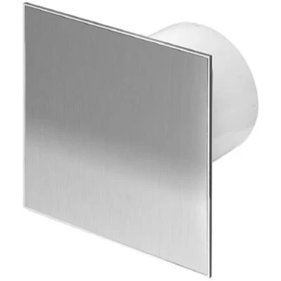 Image of Awenta Bathroom Fan Diameter 100 mm 10 cm with Backflow Flap and Timer/Lay Control WTI T Ceiling Stainless Steel Front Wall Built in Kitchen