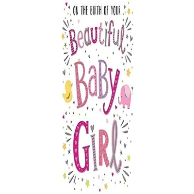 Image of Regal Publishing Modern Beautiful Baby Girl Birth 8 x 6 inches