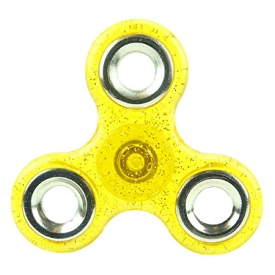Image of Christmas Concepts® Exclusive Glitter Fidget Hand Spinner Stress Reducer, Relief, Autism ORANGE