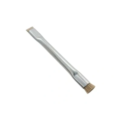 Image of MG Chemicals Double Ended Technical Cleaning Brush with 4 1/2&quot; cad Plated Steel Handle, Horse Hair Bristles, 1/4&quot; Length x 5/16&quot; Width