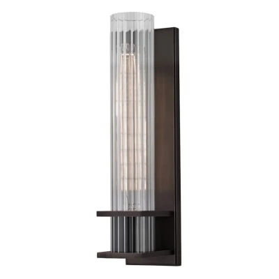 Image of Sperry 1 Light Wall Sconce Old Bronze, Glass
