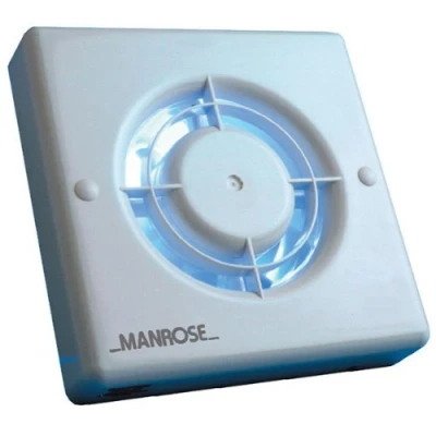 Image of Manrose XF100ALV Wall/ Ceiling Bathroom Auto Shutters Fan