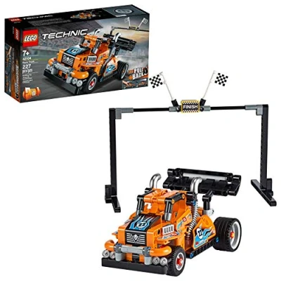Image of LEGO 42104 Technic Race Truck Toy to Racing Car 2in1 Model, Pull Back Motor, Racer Vehicles Collection