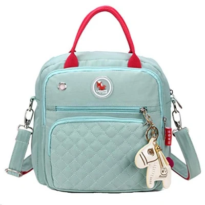 Image of Small Baby Nappy Changing Bag Designer Fashion Cute Horse Multi Function Canvas Mini Organizer Tote Handbag Messenger Backpack