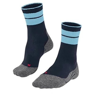 Image of FALKE Men&#039;s TK Stabilizing M SO Wool Thick Anti Blister 1 Pair Hiking Socks, Blue (Marine 6120), 5.5 7.5