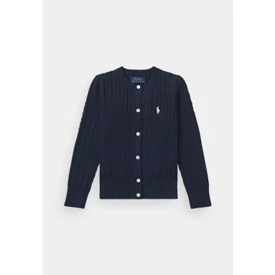 Image of Polo Ralph Lauren MINI Cable Cardigan for kids, Size: 7 8y, Hunter navy