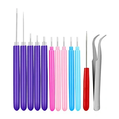 Image of 12 Pcs Paper Quilling Tools, Plastic Slotted Needle Pen Art Kits for Scrapbooking,DIY Craft