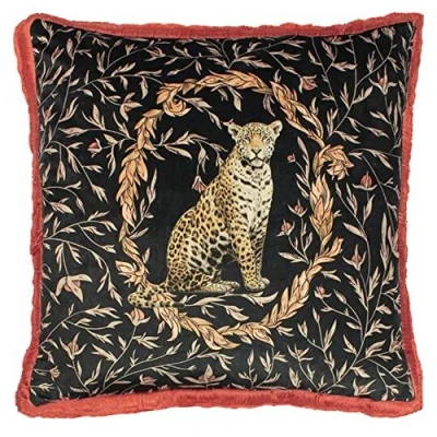 Image of Paoletti Kitraya Cushion Cover, Paprika, 50 x 50cm