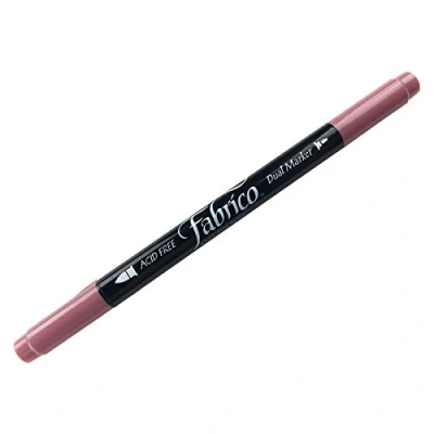 Image of Tsukineko Fabrico Fabric Duel Ended Marker Ash Rose