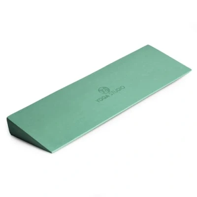 Image of Yoga Studio Lightweight EVA Non Slip Slanting Pilates Wedge Sports for Squats Pushups Pressups Supportive Riser Block 50 x 15 5cm (Sage Green)
