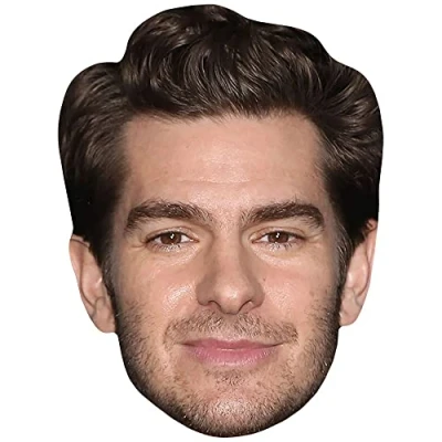 Image of Andrew Garfield (Beard) Celebrity Mask, Flat Card Face, Fancy Dress Mask