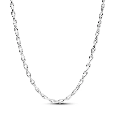 Image of Pandora Figure of 8 chain link sterling silver necklace, 50