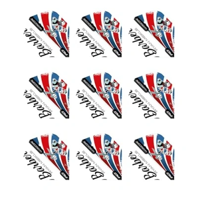 Image of RED DRAGON Hardcore Ryan Meikle Signature Standard Dart Flights 3 Sets Per Pack (9 in total)