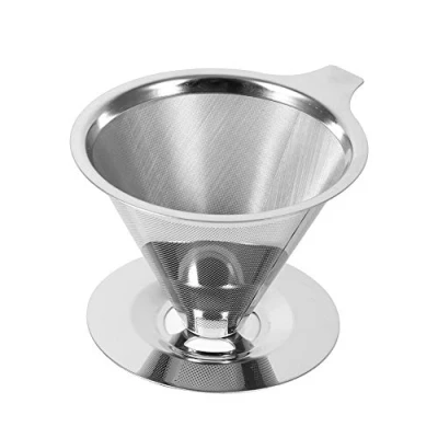 Image of Coffee Filter Cup, Double Layer Dripper Mesh Cup