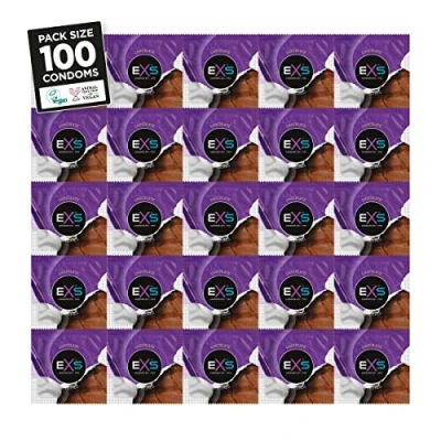 Image of EXS Chocolate Flavoured Condoms Maximise Your Safety &amp; Pleasure 100 Pack