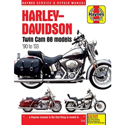 Image of Harley Davidson Twin Cam 88, 96 &amp; 103 Models (99 10) Haynes Manual (Paperback)