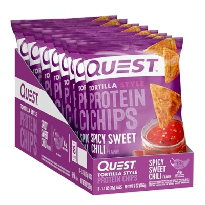 Image of Quest Nutrition Tortilla Style Protein Chips Spicy Sweet Chili Flavor 8x32g