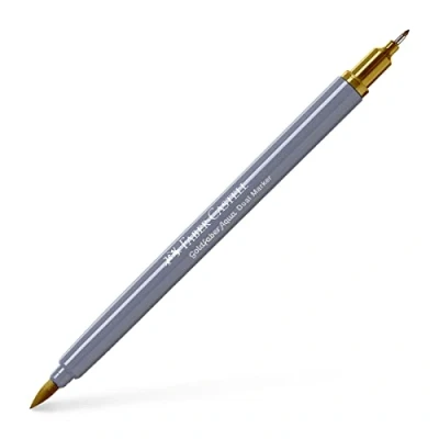 Image of Faber Castell Creative Studio Goldfaber Aqua Dual Marker, Green Ochre, Single For Art, Craft, Drawing, Sketching, Home, School, University, Colouring