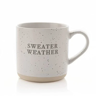 Image of Widdop Hestia Christmas Stoneware Mug Sweater Weather, White