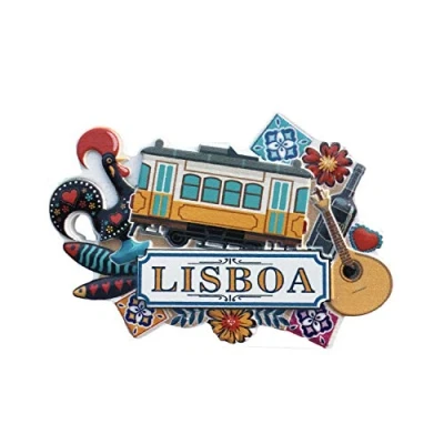 Image of Lisbon Portugal 3D Refrigerator Fridge Magnet Tourist Souvenirs Handmade Resin Craft Magnetic Stickers Home Kitchen Decoration Travel Gift
