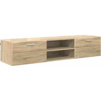 Image of vidaXL TV Cabinet Sonoma oak 150 x 39 30 cm Engineered wood
