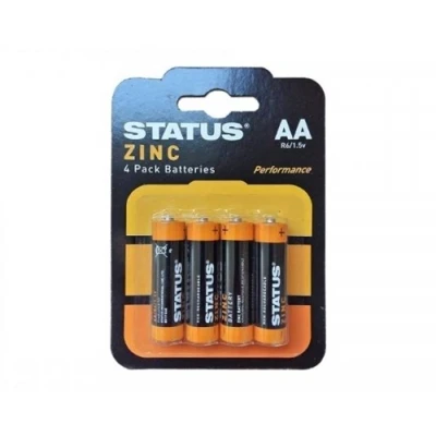 Image of Status AA Zinc Batteries 4 Pack