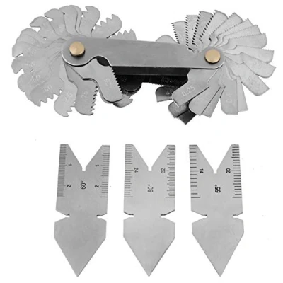 Image of Thread Gauge, Light Point Screw Cutting Tool Stainless Steel Fishtail Gauge for